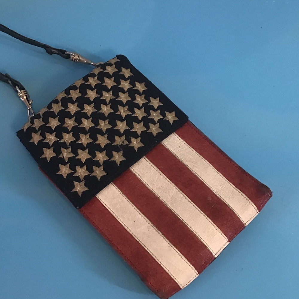 American Flag Star & Stripe Crossbody Bag - Red, White, Blue